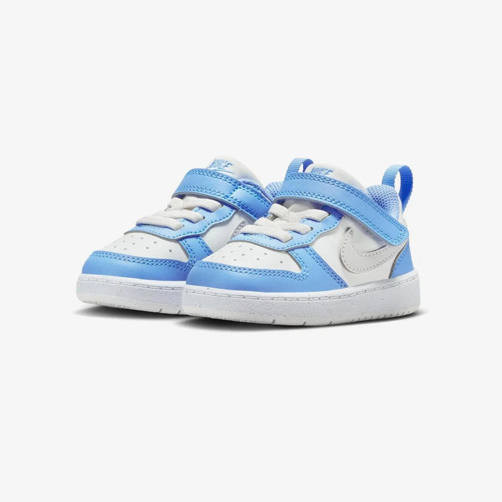 Nike Court Borough Low Recraft Toddler Size 2C White/Vast Grey/Cobalt DV5458-128